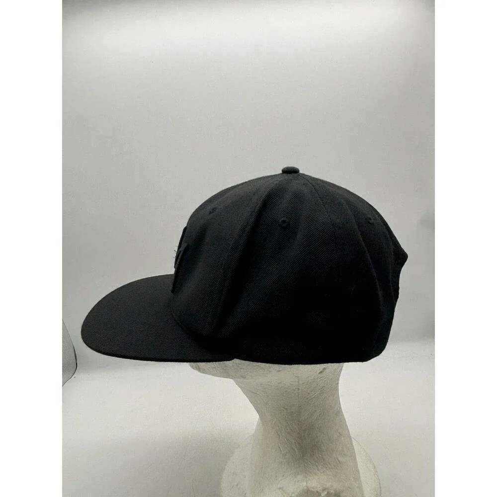 Mammoth Mountain Hat Black Tonal Embroidered Crown Logo Ski